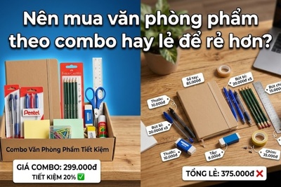 Nên mua văn phòng phẩm theo combo hay lẻ để rẻ hơn?