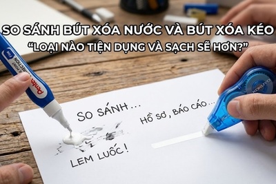 So sánh bút xóa nước và bút xóa kéo: Loại nào tiện dụng và sạch sẽ hơn?