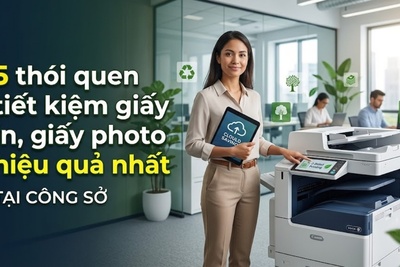 5 thói quen tiết kiệm giấy in, giấy photo hiệu quả nơi công sở