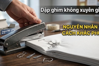 Dập ghim không xuyên giấy: Nguyên nhân và cách khắc phục