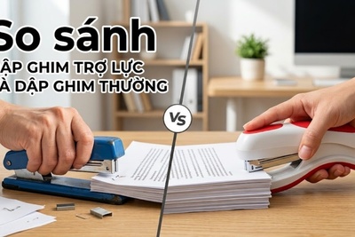 So sánh dập ghim trợ lực và dập ghim thường