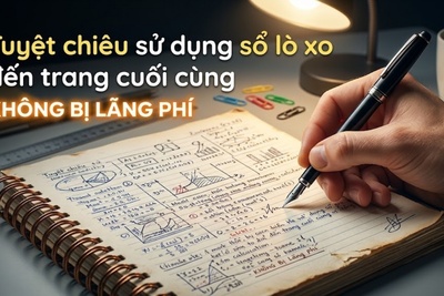 Tuyệt chiêu sử dụng sổ lò xo đến trang cuối cùng mà không bị lãng phí