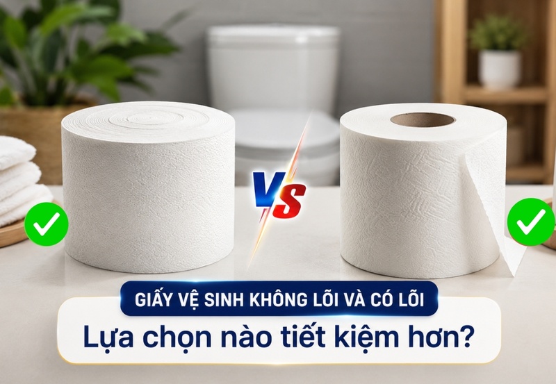 Giấy vệ sinh không lõi và có lõi: Lựa chọn nào tiết kiệm hơn?