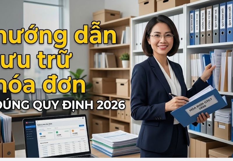 Hướng dẫn lưu trữ hóa đơn đúng quy định 2026