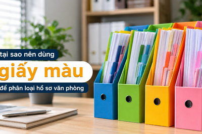 Tại sao nên dùng giấy màu để phân loại hồ sơ văn phòng
