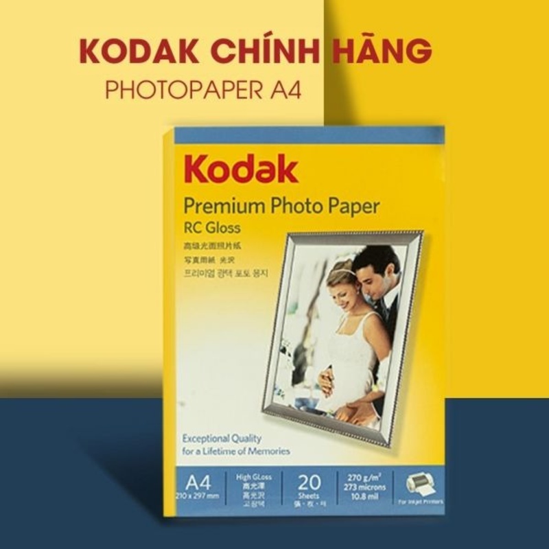 Giấy in ảnh kodak định lượng xấp 20 tờ / tập