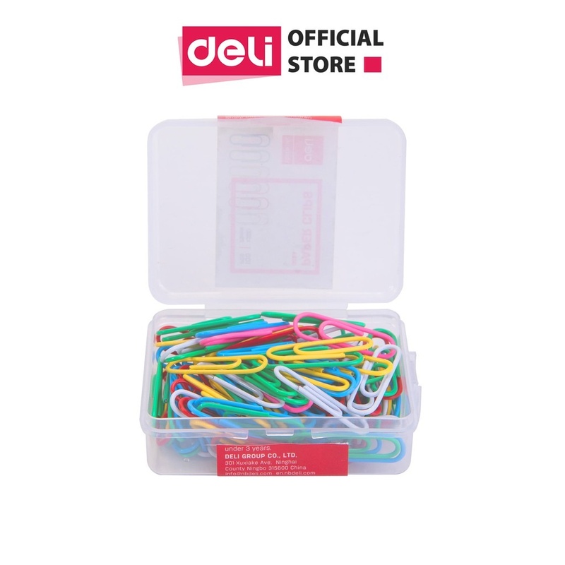 Ghim vòng Deli Paper Clips 29mm nhiều màu 