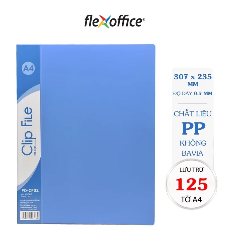 Bìa kẹp A4 Flexoffice FO-CF02