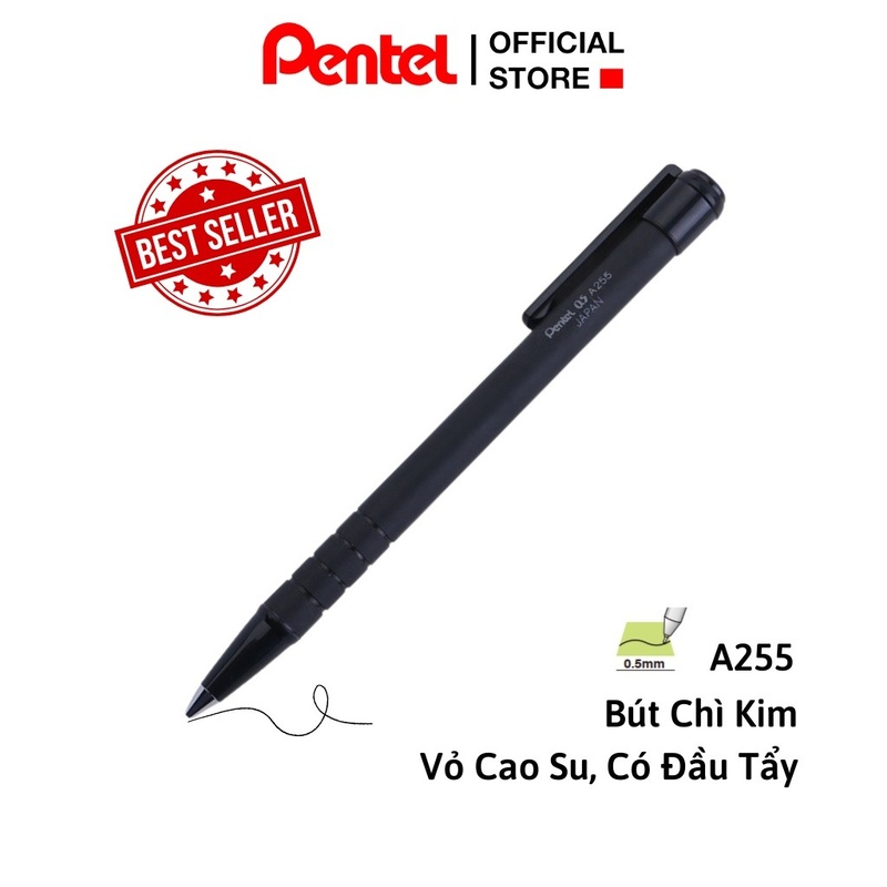 Bút chì bấm pentel A255 0.5mm