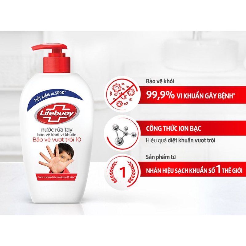 Nước rửa tay Lifebuoy 500g