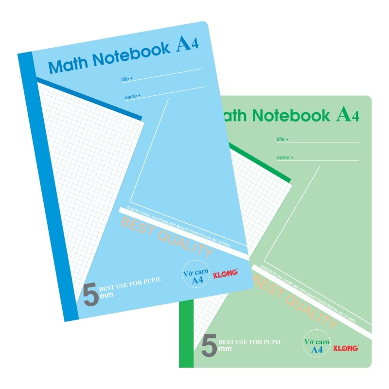 Vở Caro Klong Math Notebook 200 trang