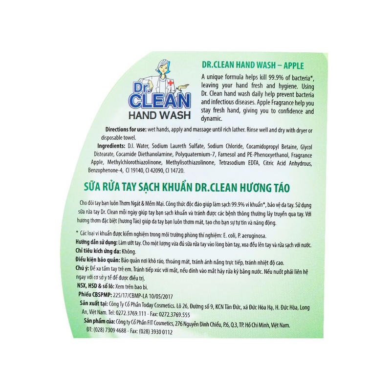 Nước rửa tay DR Clean 500ml