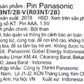 Pin tiểu AAA Panasonic vỉ 2 viên