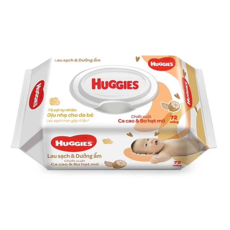 Khăn ướt Huggies 72 miếng