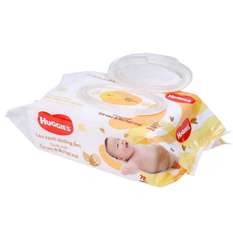 Khăn ướt Huggies 72 miếng