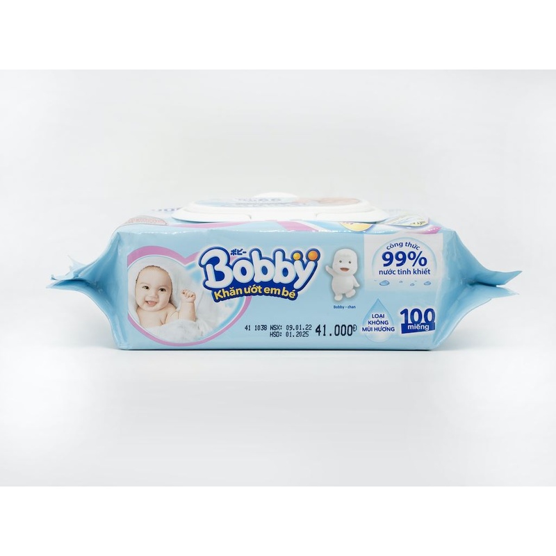 Giấy ướt Bobby không mùi 100 tờ