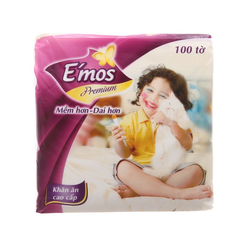 Giấy vuông Emos Premium 1 lớp 100 tờ