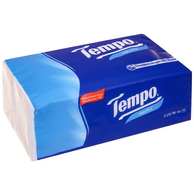 Khăn giấy Tempo không mùi 4 lớp 90 tờ