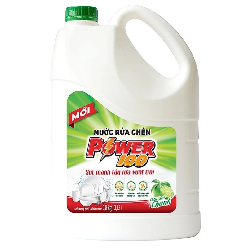 Nước Rửa Chén Power 100 3.8 Kg /3.72 lít