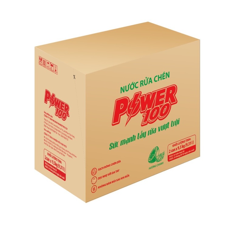 Nước Rửa Chén Power 100 9.5 Kg 