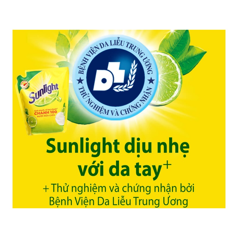 Nước Rửa Chén Sunlight Túi 2.6kg /2.5L