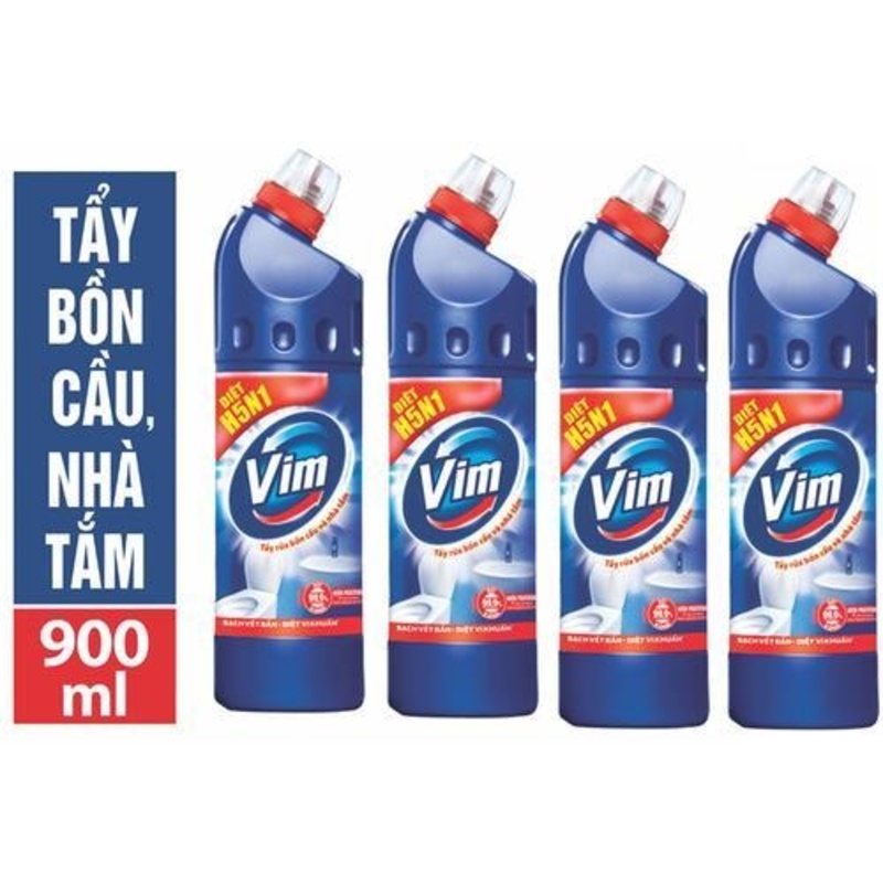 Nước tẩy Vim 900ml siêu diệt khuẩn