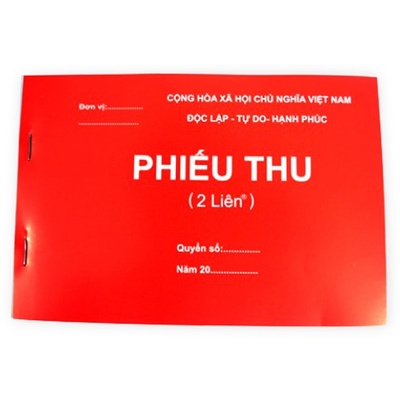 Phiếu thu 2 liên A5