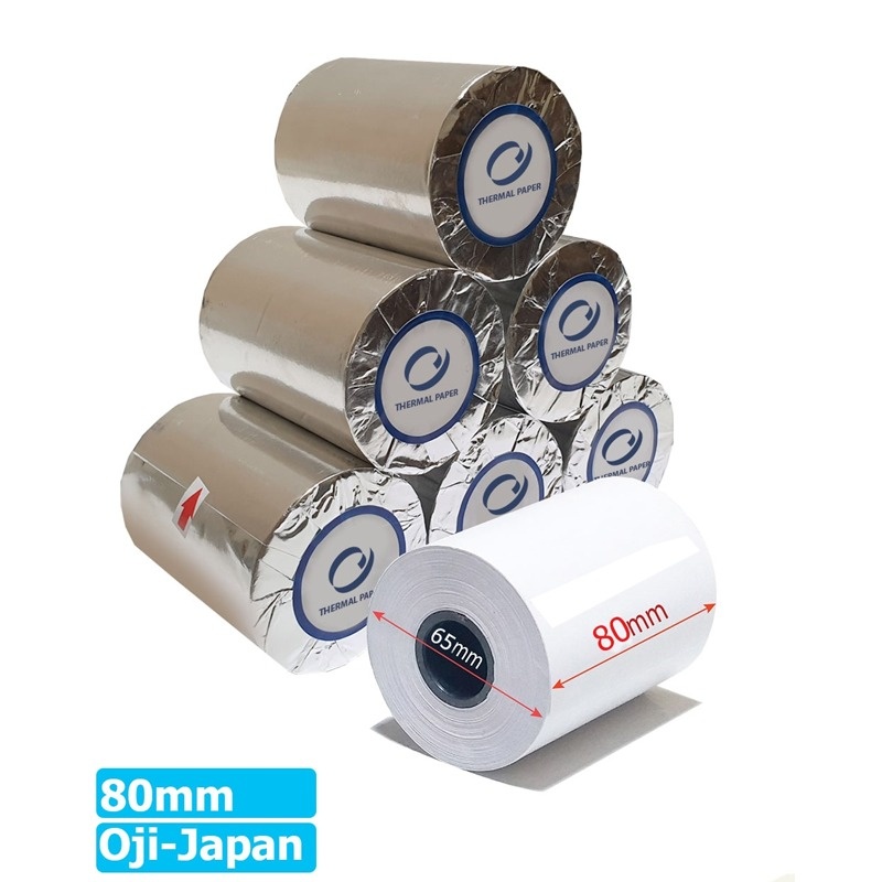 Giấy in nhiệt OJI Paper k80 Ø 45mm