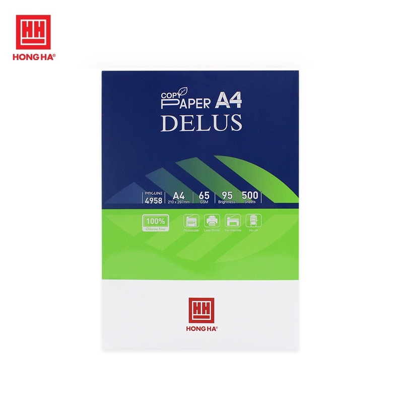 Giấy in Hồng Hà A4 Delus 65 gsm