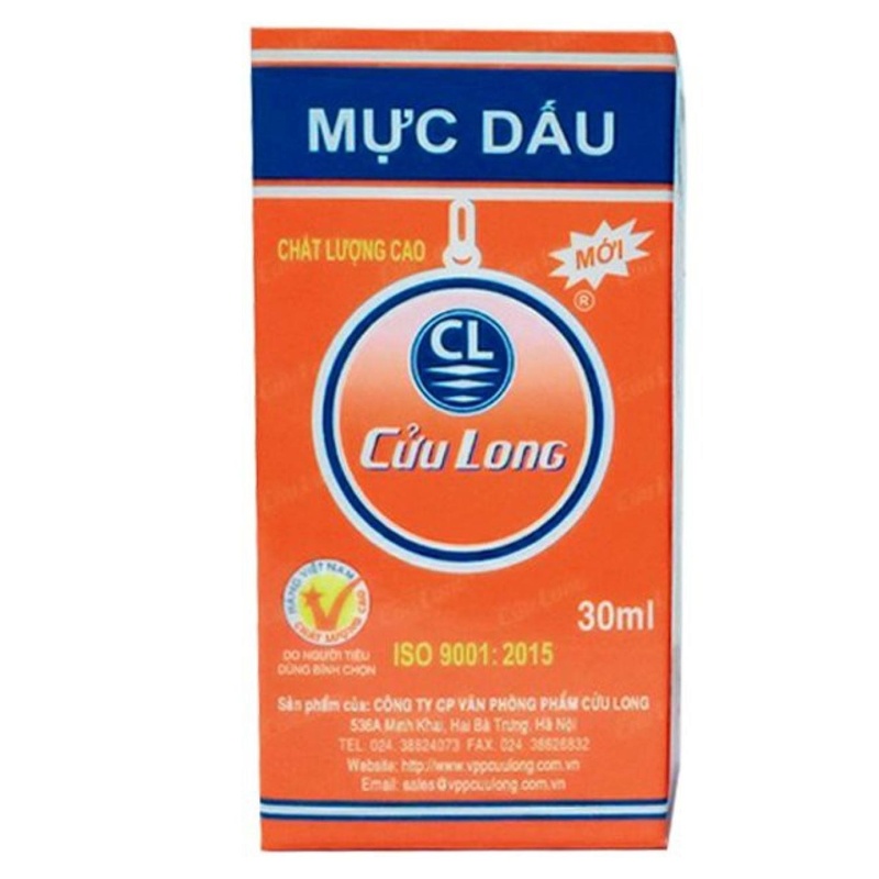 Mực dấu Cửu Long 30ml