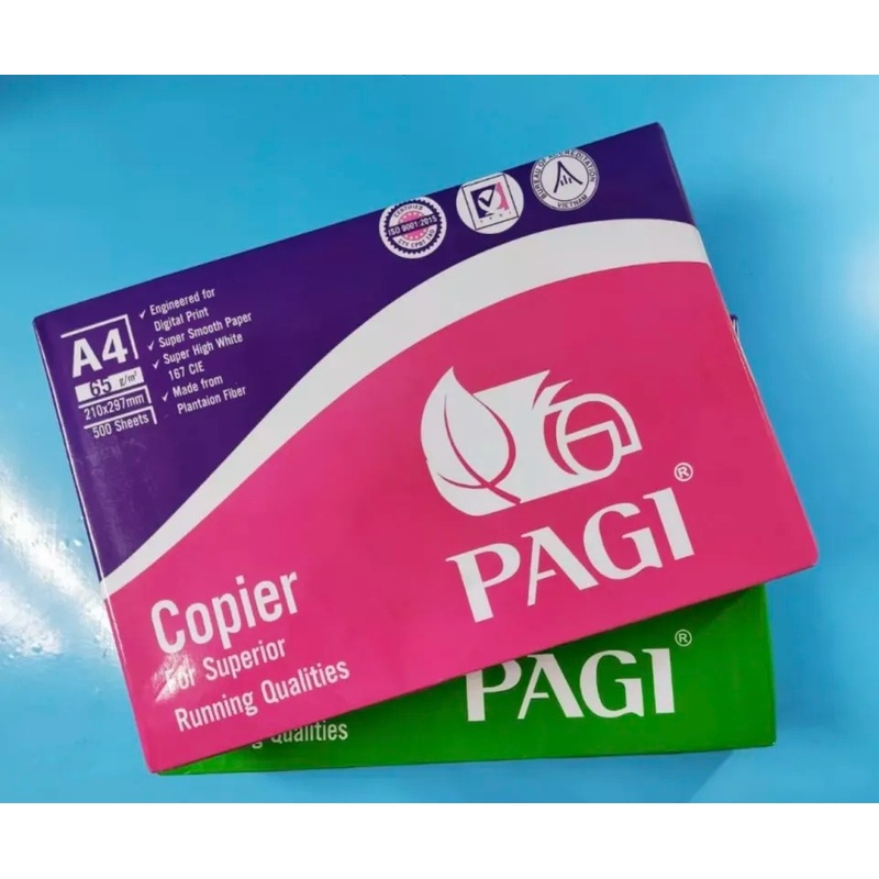 Giấy Pagi 65 gsm A4 màu hồng