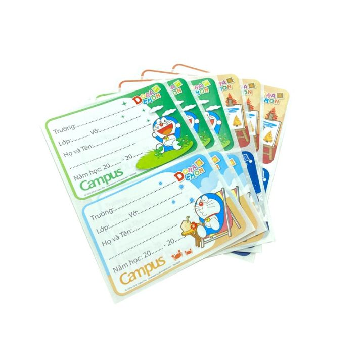 Nhãn Vở Doraemon Campus NT-DOR12 màu sắc đẹp mắt