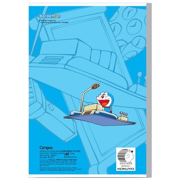 Vở Doraemon 48 Trang Campus 4 Ô Ly ĐL 100g/m2