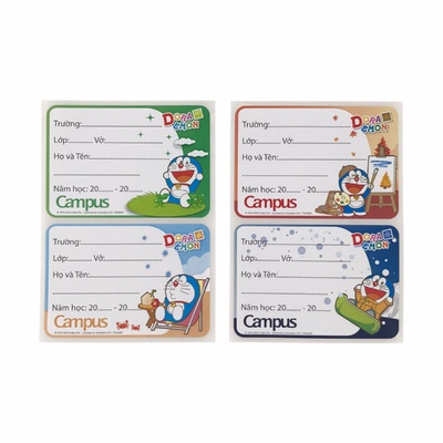 Nhãn Vở Doraemon Campus NT-DOR12