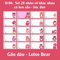 Nhãn dán Gấu Dâu Lotso Bear