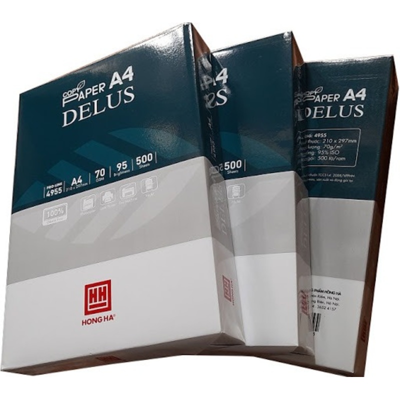 Giấy A4 Hồng Hà Delus