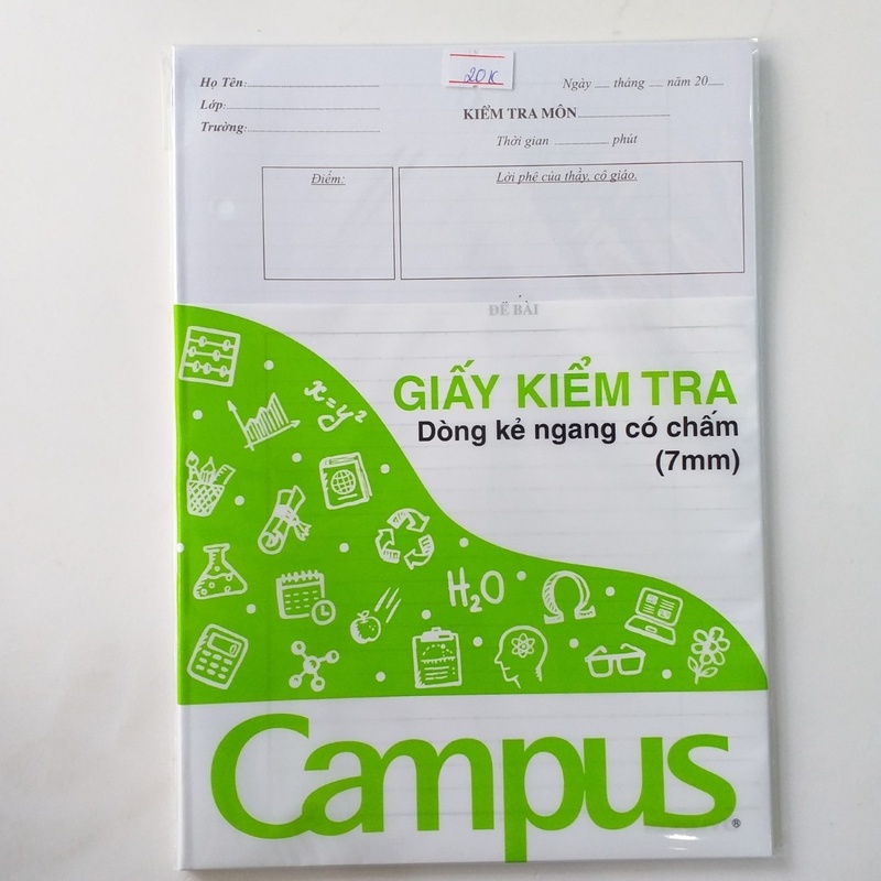 Giấy kiểm tra Campus có chấm TP-BS70G-25