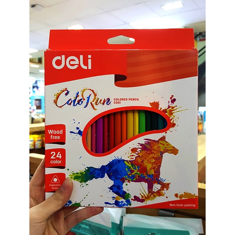 Bút chì màu Deli 24 màu