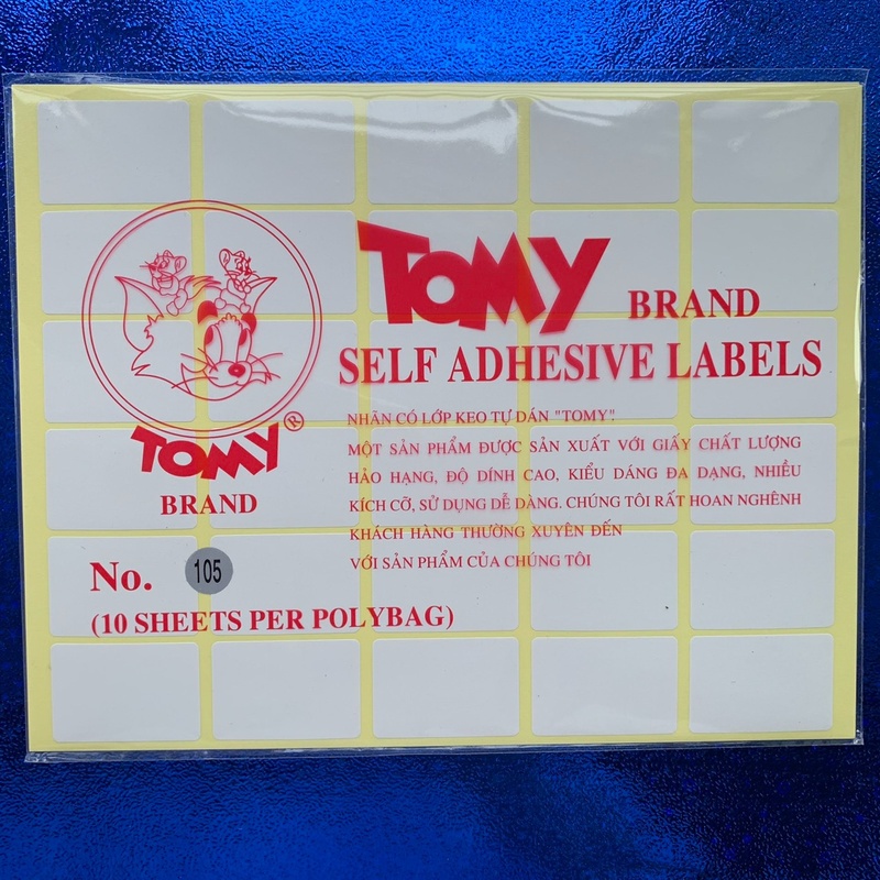 Giấy Tomy 105 in tem nhãn