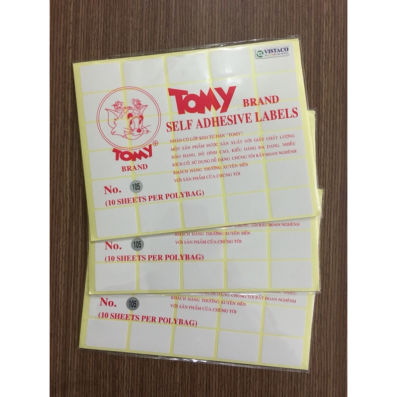 Giấy Tomy 105 in tem nhãn