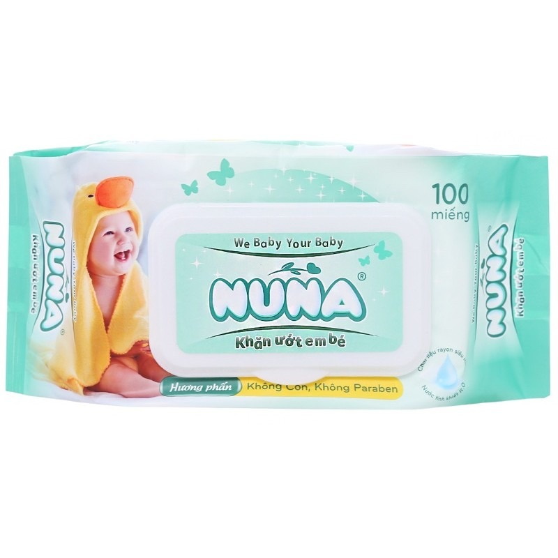 Khăn giấy ướt Nuna 100 miếng