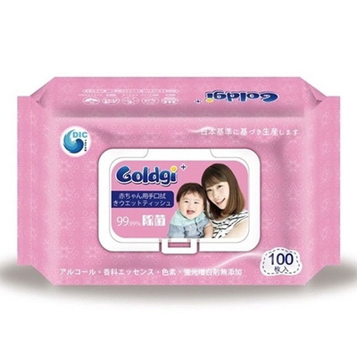 Giấy khăn ướt Goldgi 100 tờ