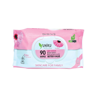 Khăn giấy ướt Yuniku 90 tờ
