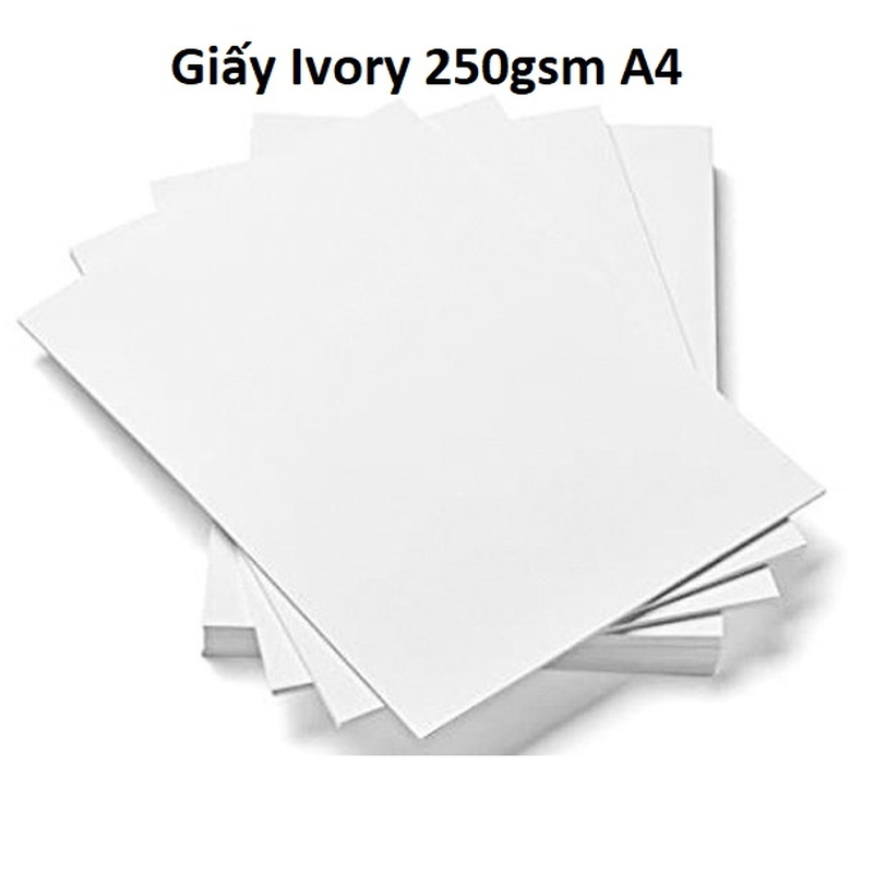 Giấy Ivory 250gsm A4