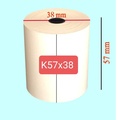 Giấy nhiệt khổ 57mm (Ø 38mm)