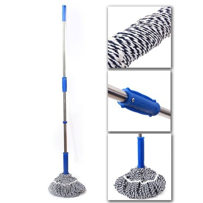 Chổi lau nhà vắt tay có trợ lực dễ dàng lau sạch mọi loại bụi bẩn kể cả các góc nhỏ hẹp
