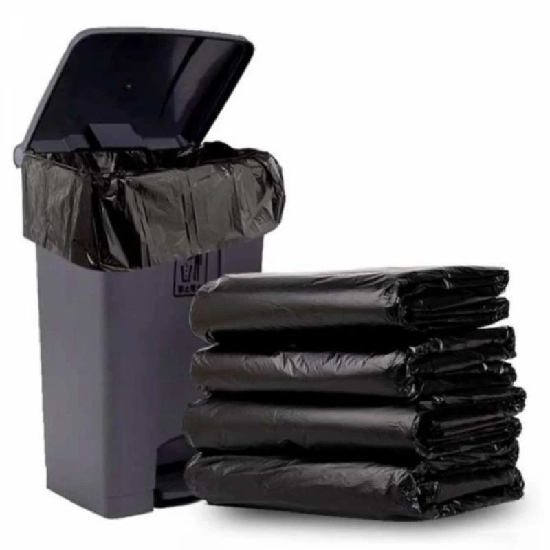 Túi rác công nghiệp 90x110 màu đen tiêu chuẩn, giúp che khuất rác thải, tăng tính thẩm mỹ