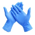Găng tay nitrile không bột màu xanh