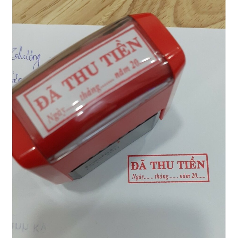 Con dấu thu tiền có thể khắc nội dung tùy chỉnh theo yêu cầu