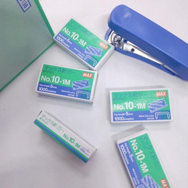 Đạn ghim số 10 Max Nhật Bản bấm xuyên 20 tờ giấy dễ dàng